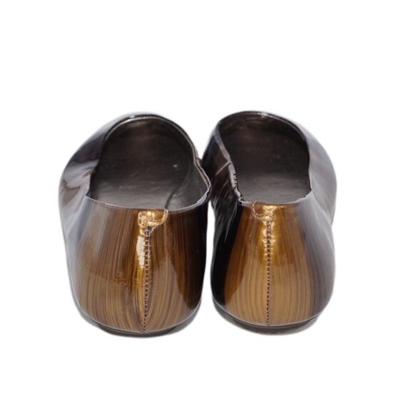 Gianni Bini Gold & Brown 'Ginger' Ballet Flats, Size 8 - Picture 4 of 7